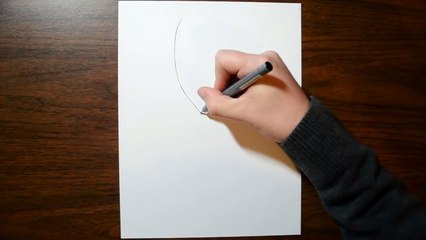 Скачать видео: Drawing a Floating, Levitating 3D Heart, Anamorphic Trick Art-bqTZTGauG