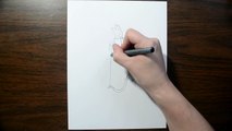 3D Drawing of Cupid - Trick Art on Line Paper Illusion-5c