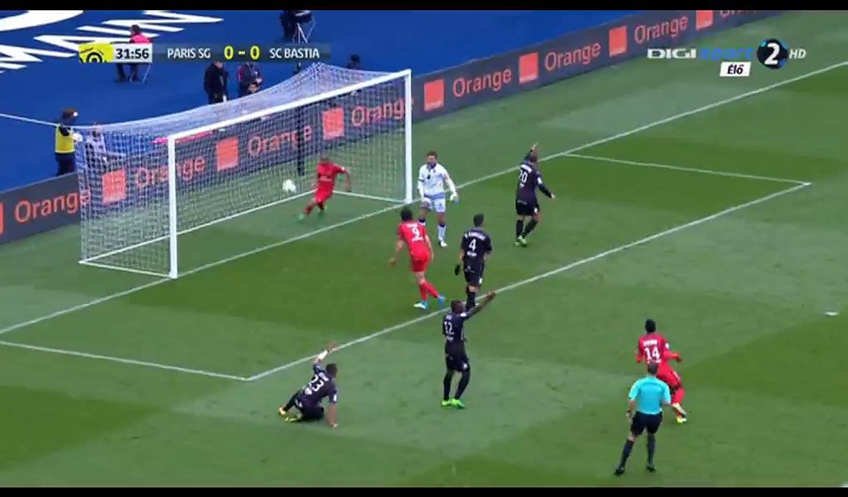 Lucas Goal HD - PSG 1-0 Bastia - 06.05.2017