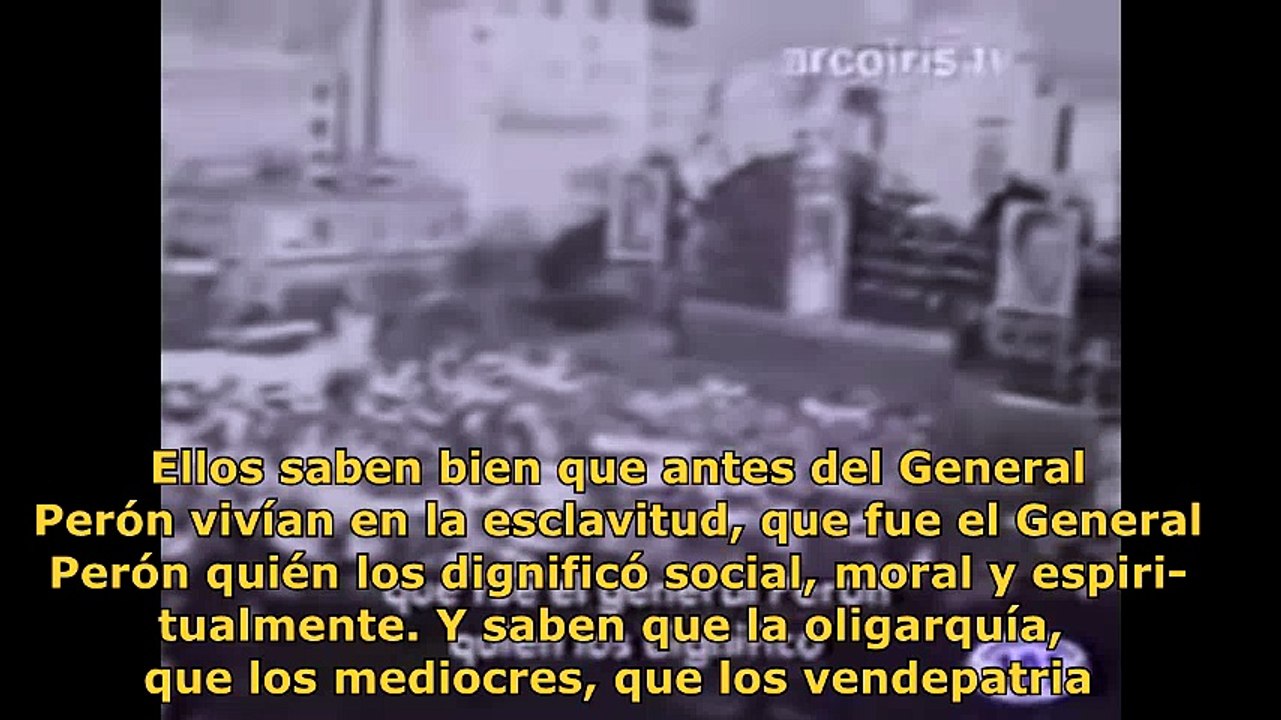 Discursos de Eva Perón con subtítulos