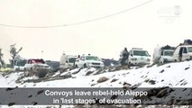 Convoys leave rebel-held Aleppo in 'last stages' of evacuation