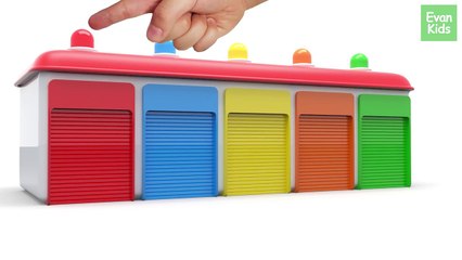 Learning Colors with Mini Bus Toy for Kids Children Toddlers - EvanKids