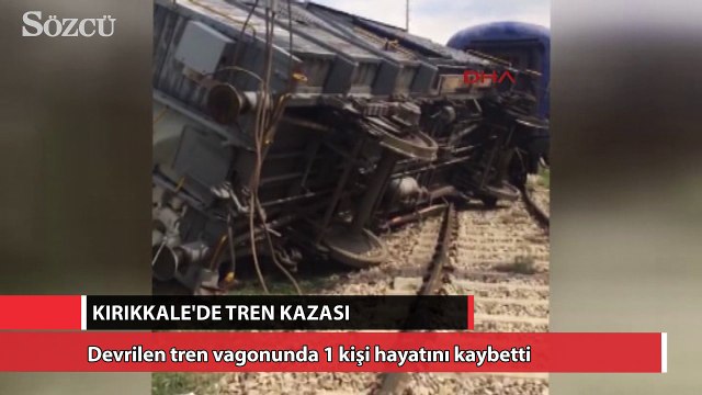 Kırıkkale'de tren kazası: 1 ölü, 3 yaralı