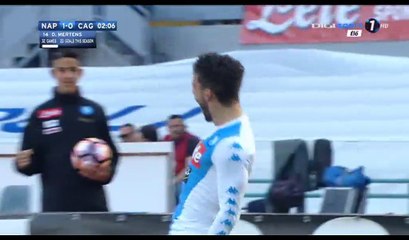 Dries Mertens Goal HD - Napoli 1-0 Cagliari - 06.05.2017