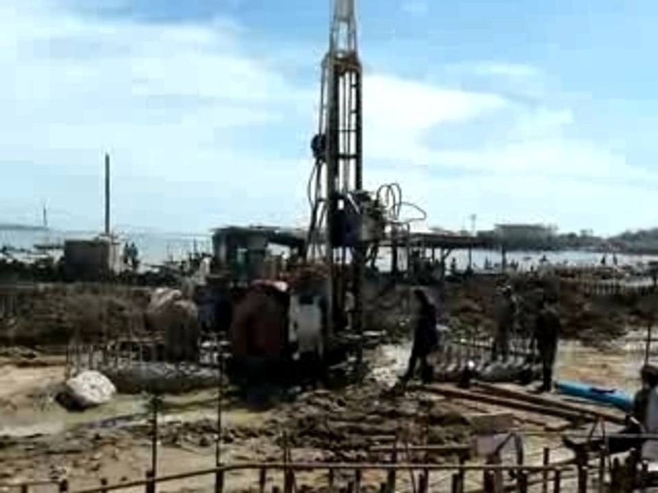 Forage sur le chantier