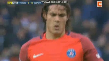 Edinson Cavani Penalty Missed HD - PSG 3-0 Bastia 06.05.2017 HD