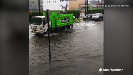 New York metro area inundated with flash flooding