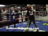 National champ Curmel Moton sparring -  EsNews Boxing