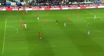 Riad Bajic  Goal HD - Konyaspor 2-2 Alanyaspor 06.05.2017