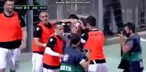 Pedro  Henrique Goal HD 2-1 Paok VS Aek 06-05-2017