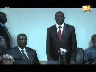Jt français du 12 avril 2012 Ousmane Ngom passe le témoin à son successeur