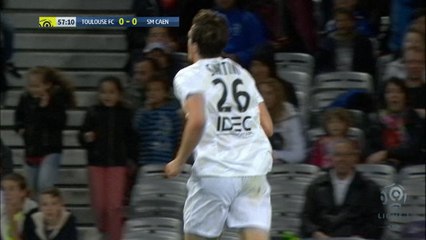 Download Video: Santini gives Caen some hope by scoring the opening goal against Toulouse