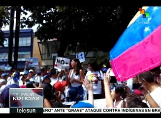 Mujeres de la oposición de Venezuela protestan contra la Constituyente