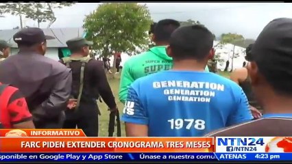 FARC pide extender plazo de entrega de armas tras incumplir el cronograma establecido con el Gobierno colombiano