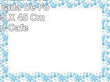 Deconovo Funda Para Cojín Almohada De Forro Polar 45 X 45 Cm Marron Café