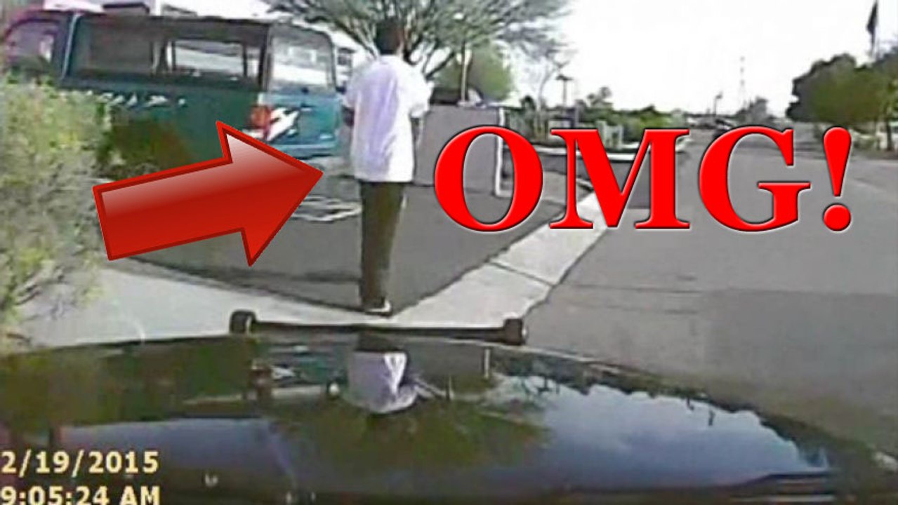 Arizona Officer Hit Suspect With Car (Dash Cam Video)