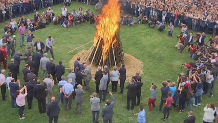 Jumping over the fire!
