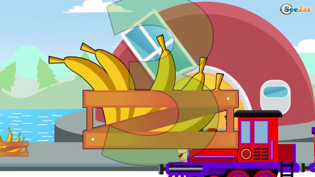 Trenes Para Niños - Aprende los Número de bananas - Vídeos de Trenes Animados Para Niños