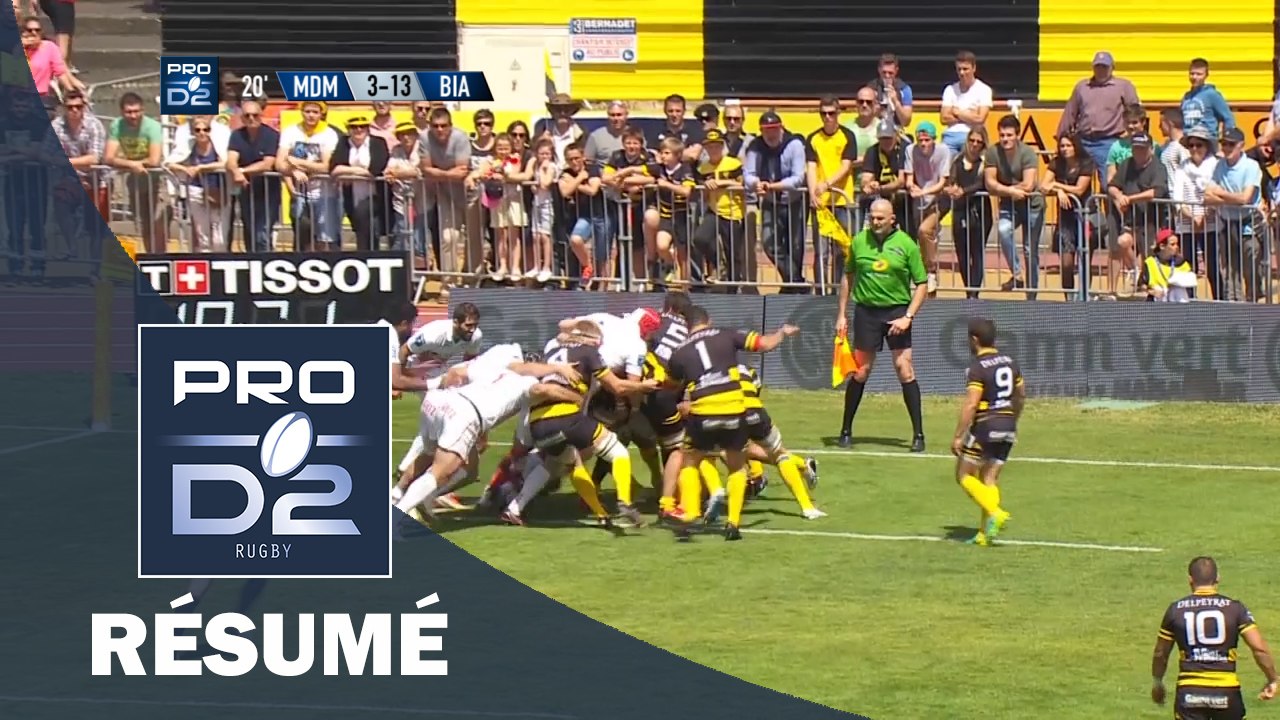 PRO D2 - Résumé Mont de Marsan-Biarritz: 35-40 - J30 - Saison 2016/2017