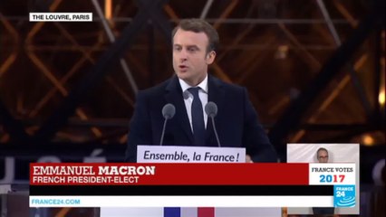 "France will be France again!" - Macron addresses his supporters at the Louvre