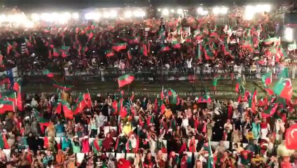 Great Reception of Imran Khan in Sialkot Jalsa Gah, Thank You Sialkot