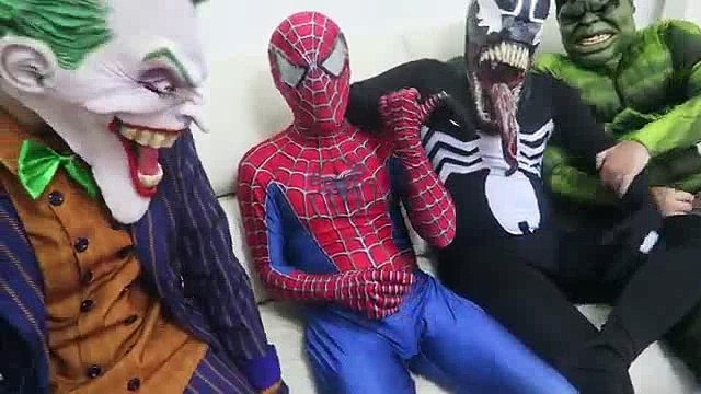 (3)_King Kong Attack Spiderman! Spiderman Venom Joker Hulk Kong Kills Superheroes Children Action Movie