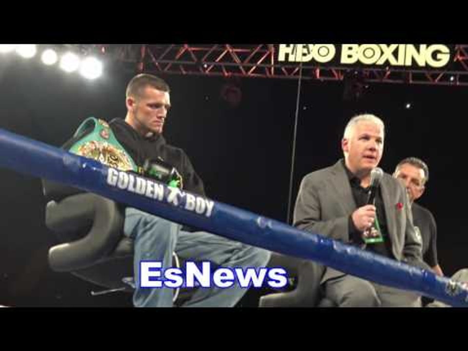 joe smith right after his win over bhop EsNews Boxing