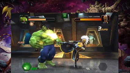 TestMatch003 - Marvel Tournoi Des Champions - Hulk vert vs Tornade