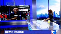 Buruh Masih Bertahan di Kawasan Patung Kuda