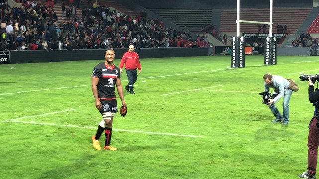 Rugby: les adieux de Thierry Dusautoir au Stade Toulousain