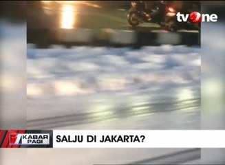 Dikira Salju, Buih Putih di Jalan Sudirman Ternyata Limbah