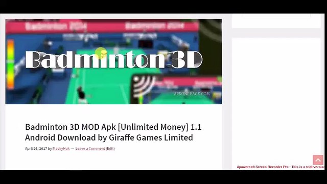 Badminton 3D MOD Apk [Unlimited Money] Latest Version