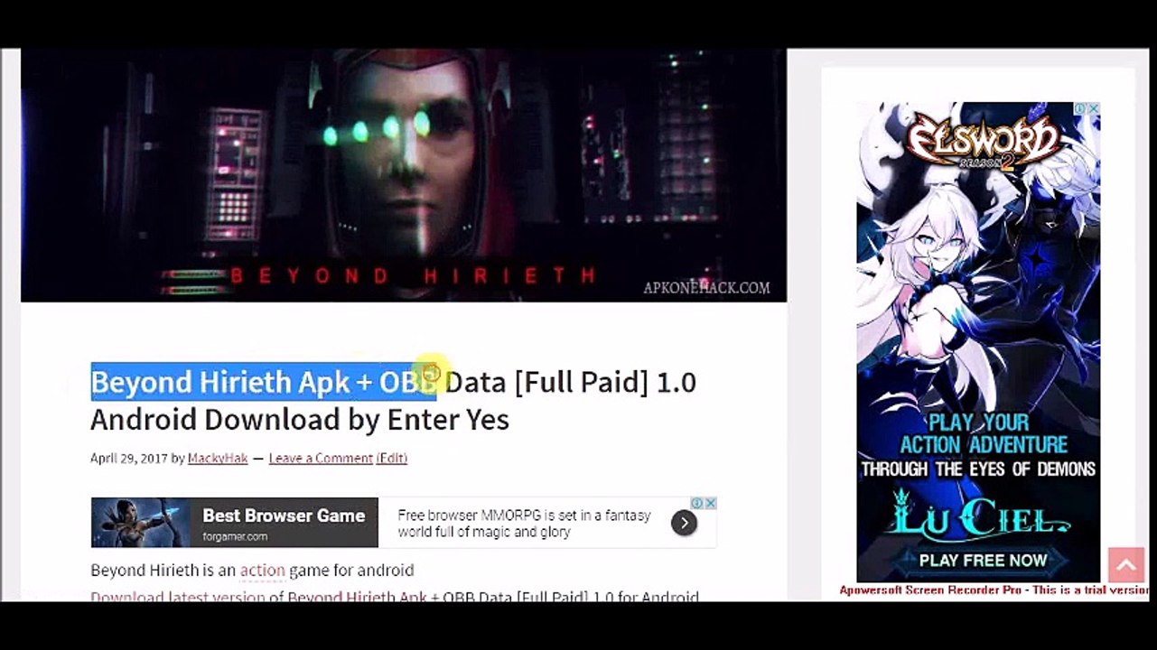 Beyond Hirieth Apk + OBB Data [Full Paid]
