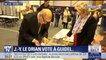 Le ministre de la Défense Jean-Yves Le Drian a voté à Guimel, dans le Morbihan