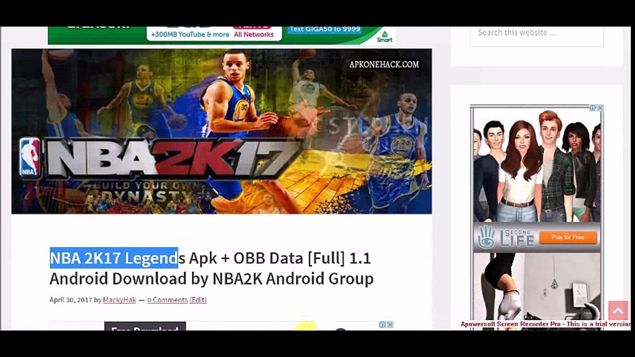 NBA 2K17 Legends Apk + OBB Data [Full] Latest Version