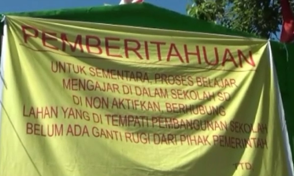 Belum Bayar Ganti Rugi Lahan, Sekolah Ini Disegel