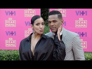 Maxwell and Julissa Bermudez 2017 VH1's "Dear Mama" Purple Carpet
