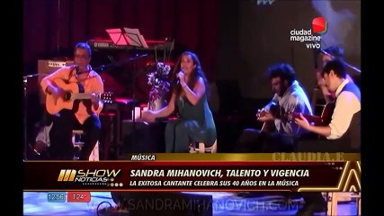 Sandra Mihanovich prepara un documental por sus 40 años de carrera