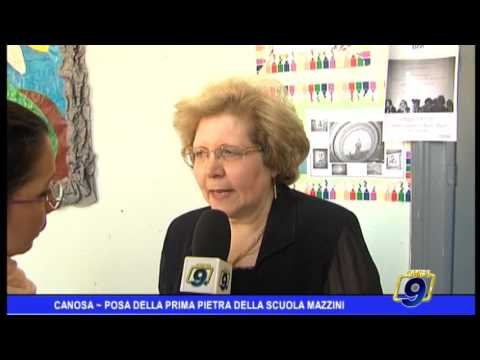 Canosa | Posa prima pietra istituto Mazzini