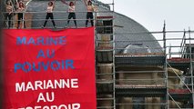 Présidentielle : nouvelle action des Femen contre Marine Le Pen