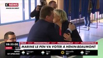 Marine Le Pen a voté à Hénin-Beaumont