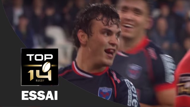 TOP 14 ‐ Essai de Lilian SASERAS (FCG) – Grenoble-Lyon – J26 – Saison 2016/2017