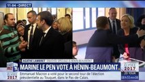 Présidentielle 2017: Marine Le Pen a voté à Hénin-Beaumont