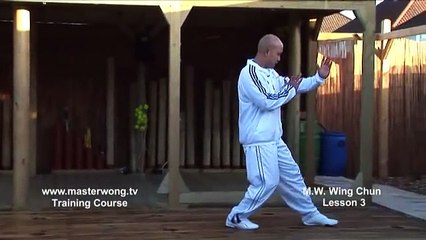 Wing Chun for beginners lesson 3 basic leg exercisemoving forward with turn