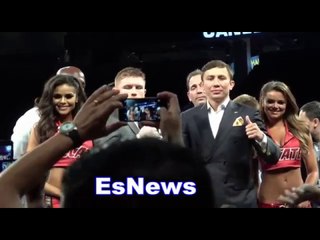 Must See Canelo vs GGG Both Fighters Faceoff After Chavez Jr Fight Sign To Fight Spet 16