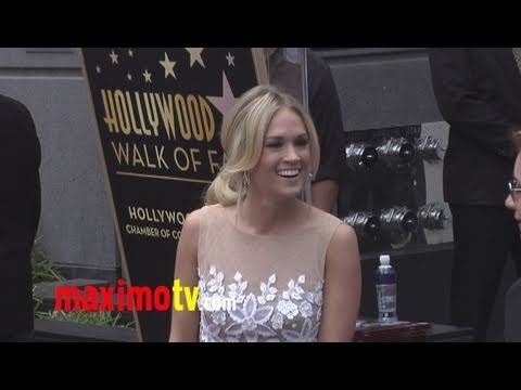 Carrie Underwood at Simon Fuller Hollywood Walk of Fame Ceremony