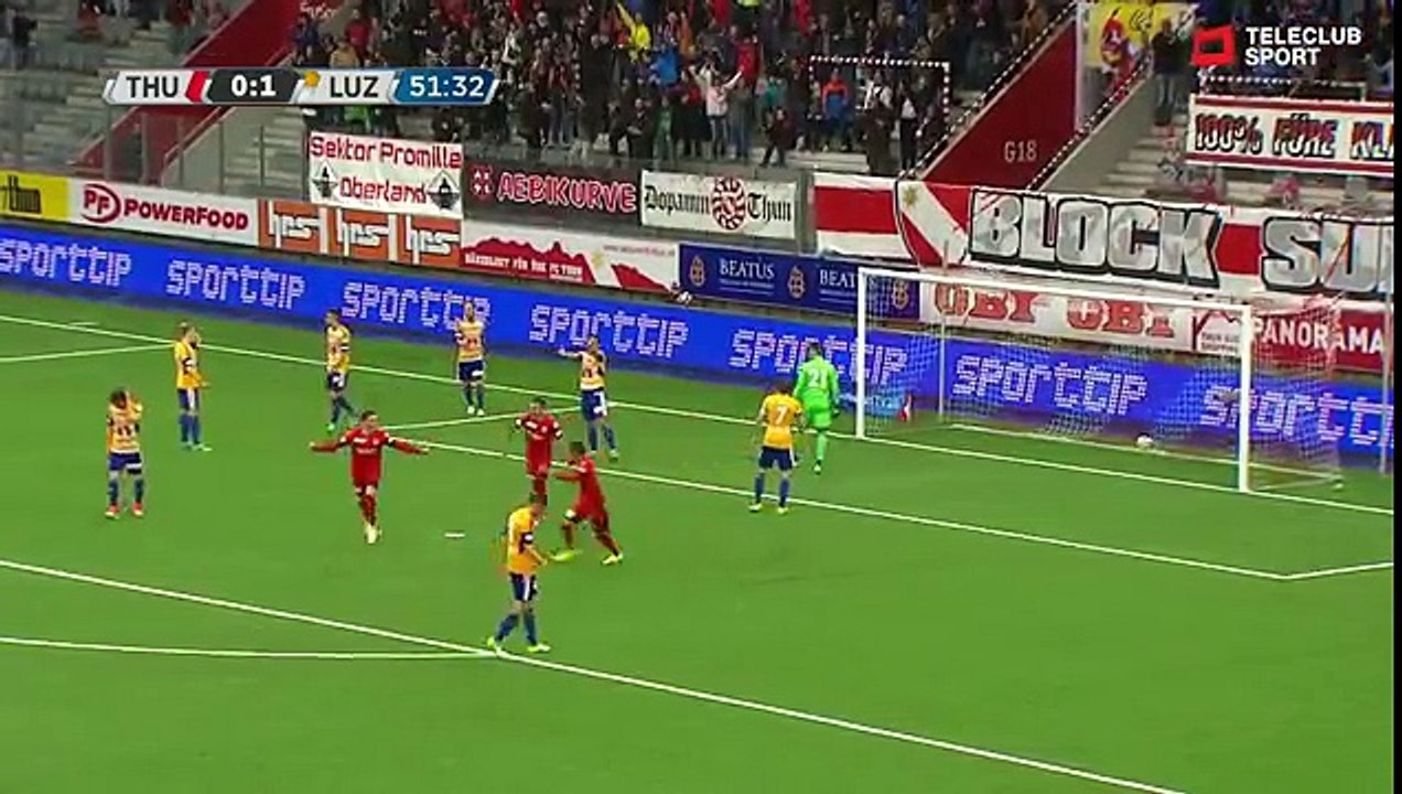 Thun 1:1 Luzern (Swiss Super League 6 May 2017)