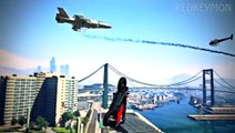 INCREDIBLE BIKE STUNT LANDING! (GTA 5 Online Stunts)