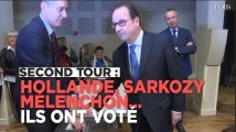 Second tour : Hollande, Sarkozy, Mélenchon... Ils ont voté