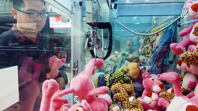 Après avoir gagné 15 000 peluches dans des machines à pinces. Il fait don d'une partie de sa collection à une oeuvre !